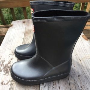 Gray Hunter rain boots